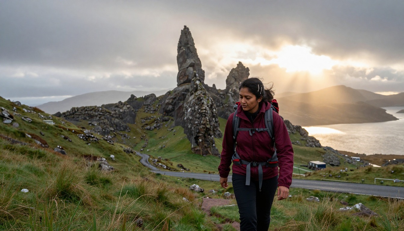 Illustration capturing a moment at Isle of Skye — Quiraing & Old Man of Storr