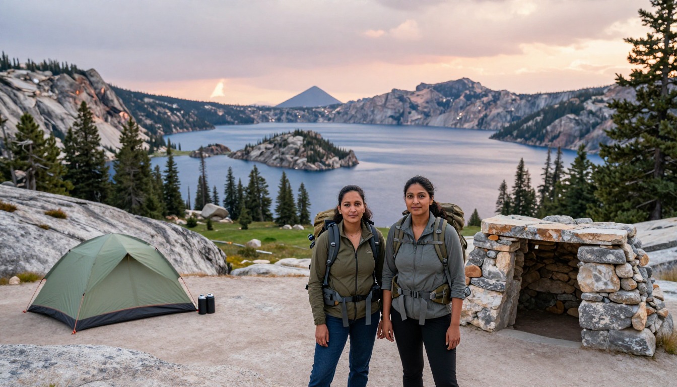 Illustration of a place to stay near John Muir Trail