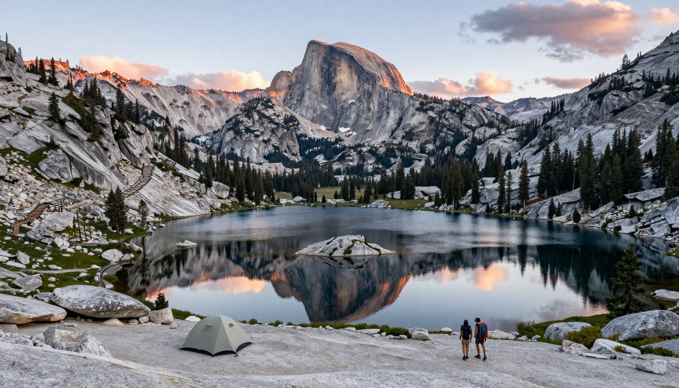 Illustration evoking John Muir Trail
