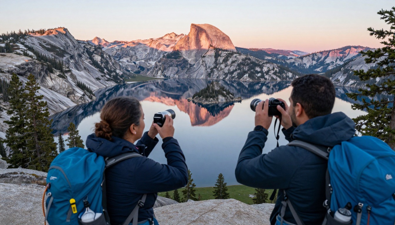 Illustration capturing a moment at John Muir Trail
