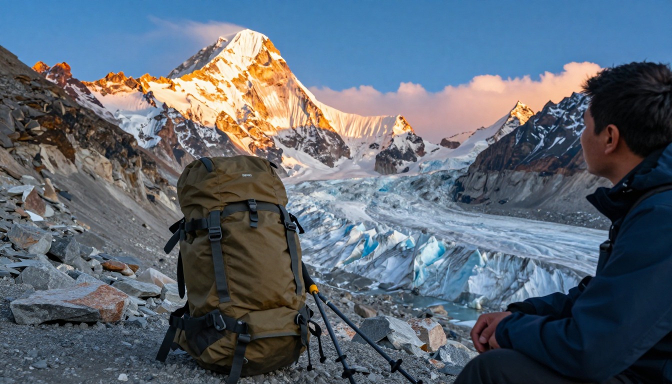 Illustrative detail from K2 Base Camp — Concordia