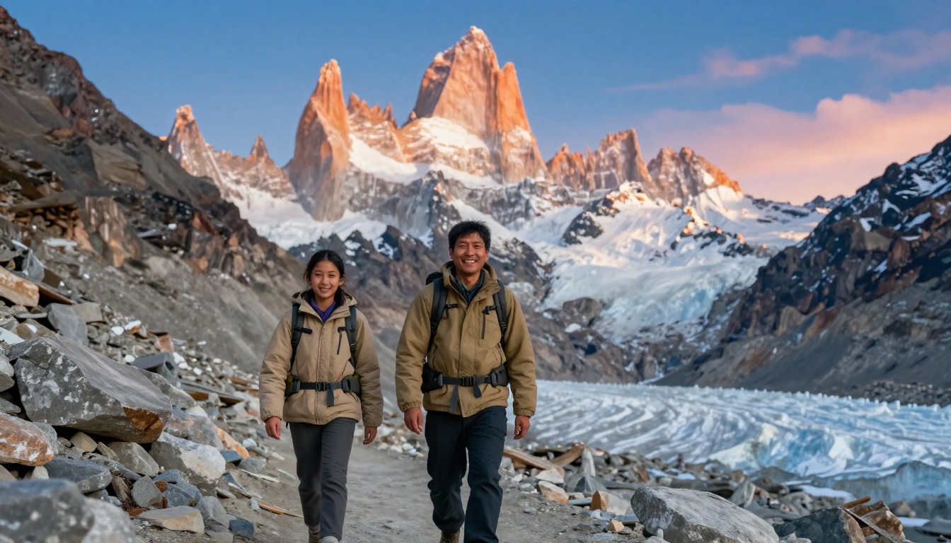 Illustration of the trail at K2 Base Camp — Concordia
