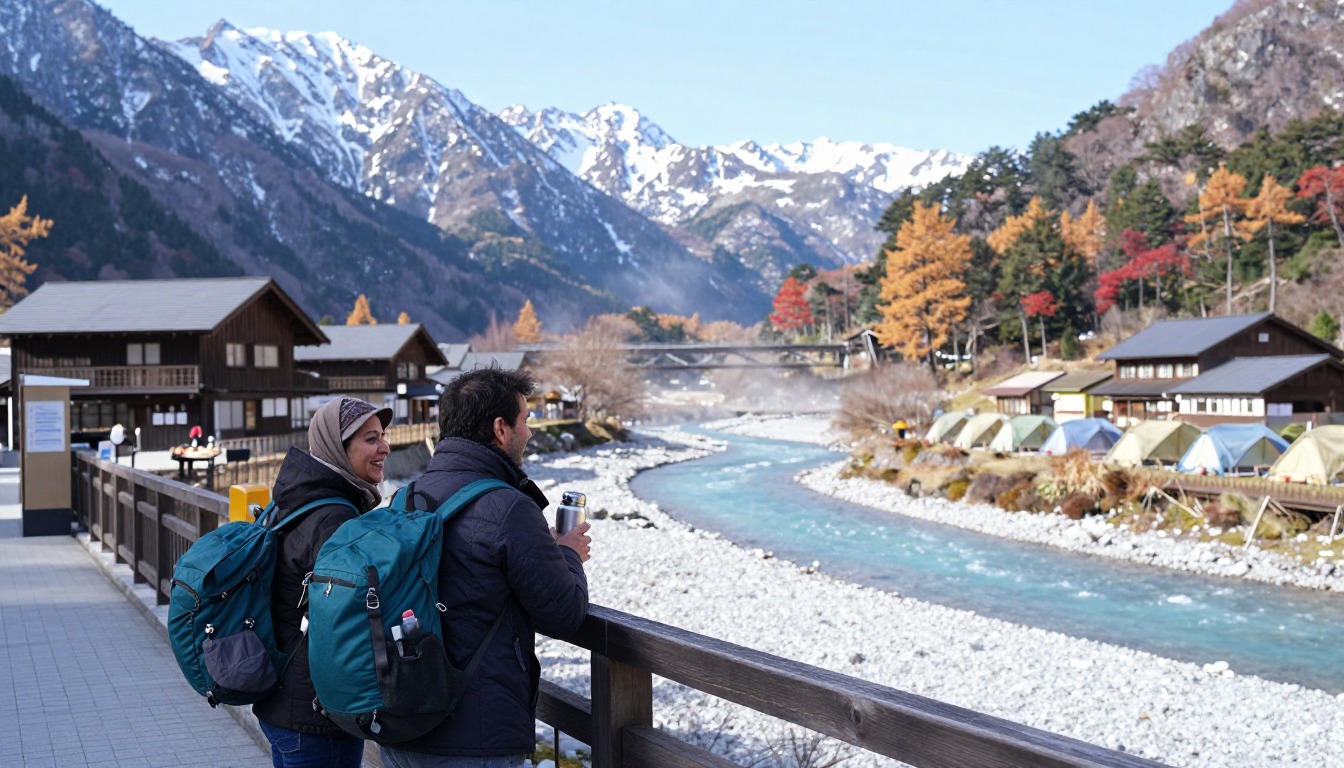 Illustration of a place to stay near Kamikochi — Japanese Alps