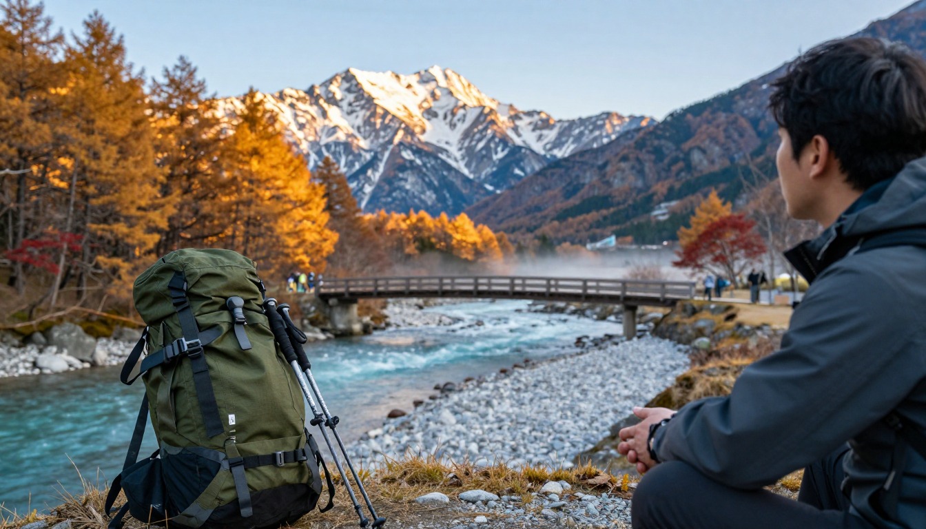 Illustrative detail from Kamikochi — Japanese Alps