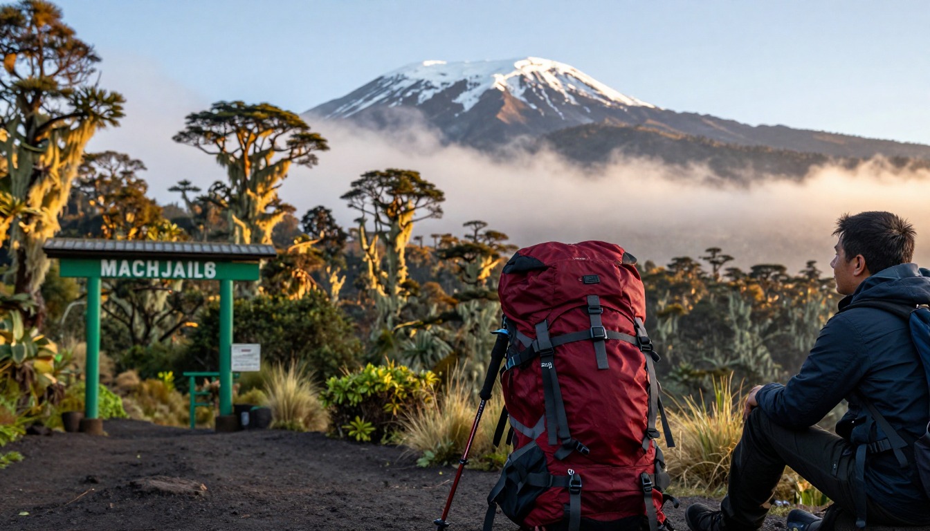 Illustrative detail from Kilimanjaro — Machame Route