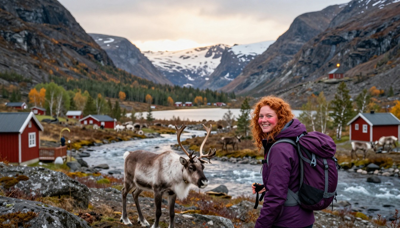 Illustration capturing a moment at Kungsleden — Abisko to Kebnekaise