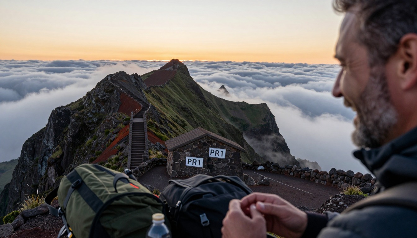 Illustration of a place to stay near Madeira — Pico do Arieiro to Pico Ruivo