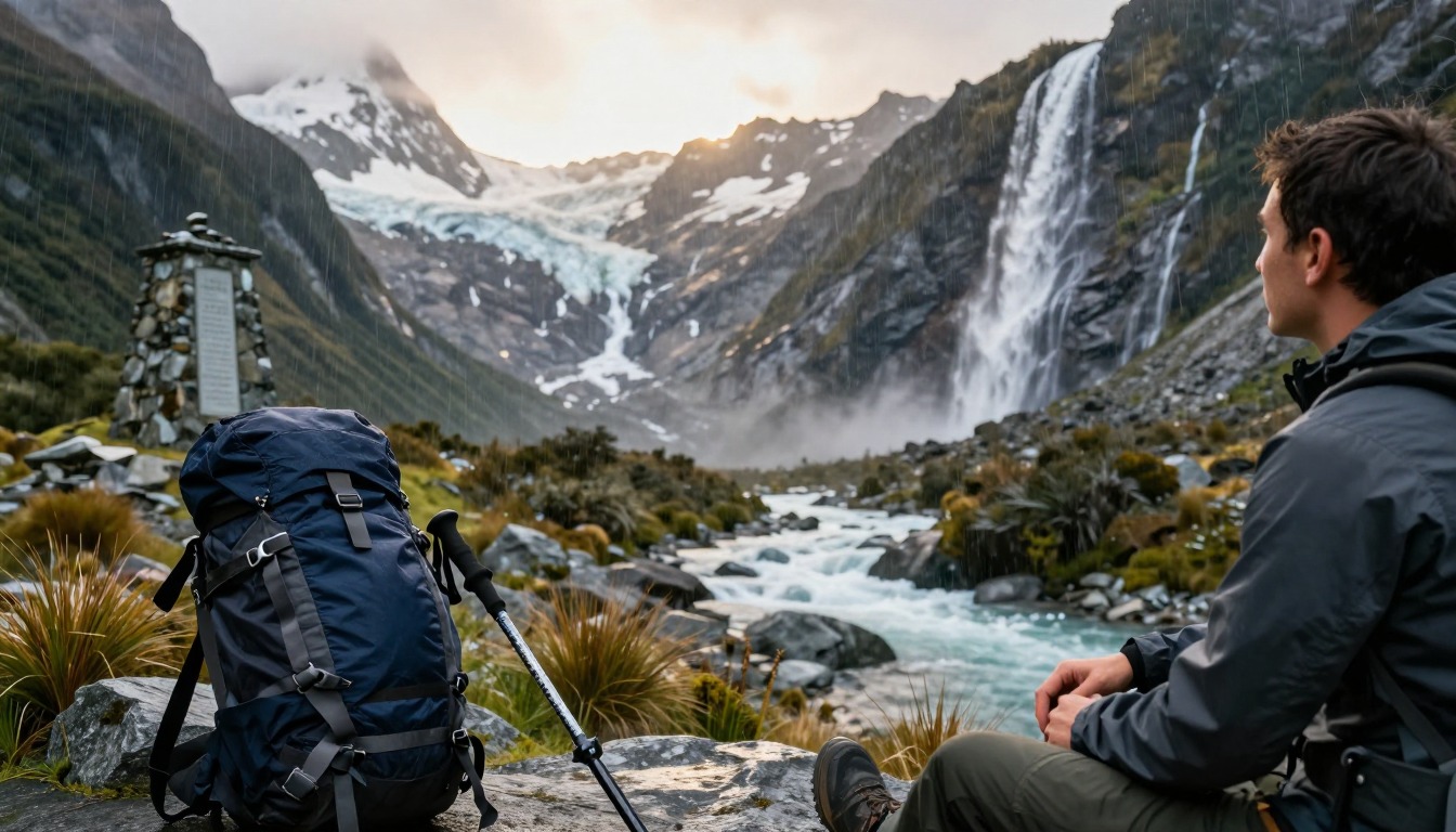 Illustrative detail from Milford Track — Fiordland