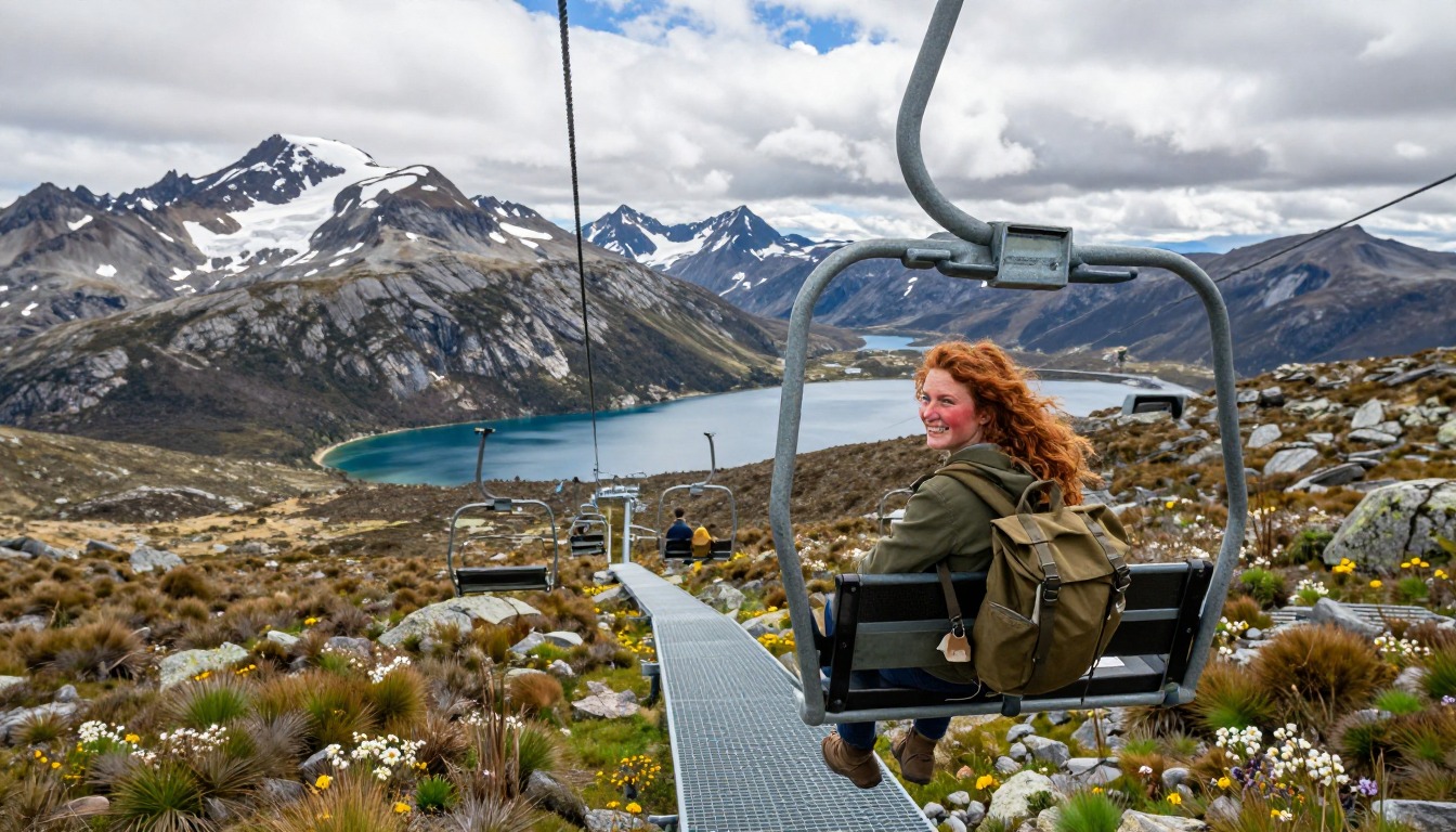 Illustration capturing a moment at Mount Kosciuszko — Main Range