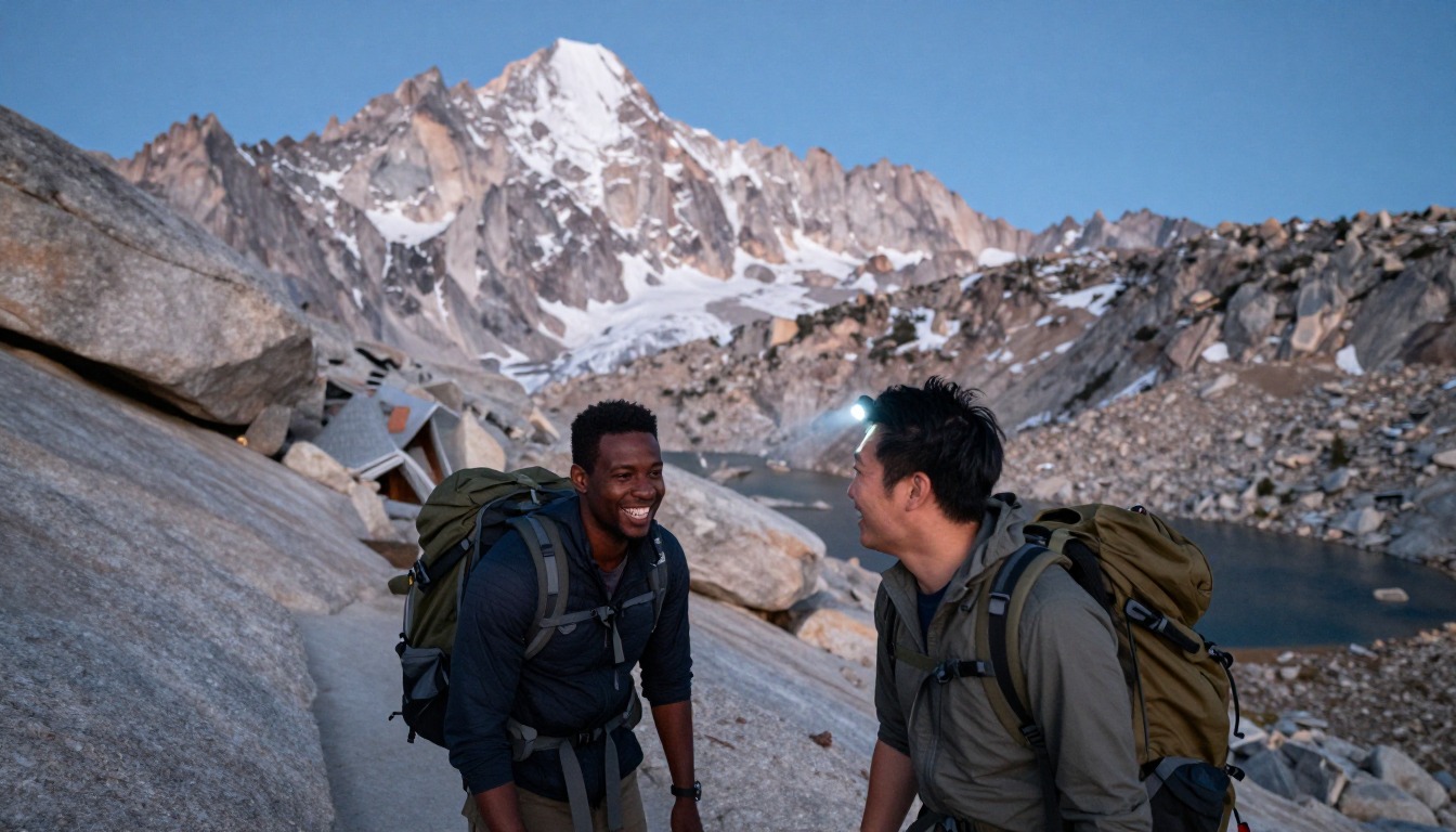 Illustration capturing a moment at Mount Whitney Trail