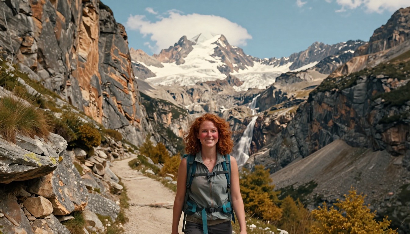 Illustration of the trail at Ordesa Canyon & Monte Perdido