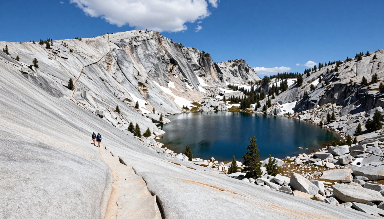Illustration evoking PCT — High Sierra & Forester Pass
