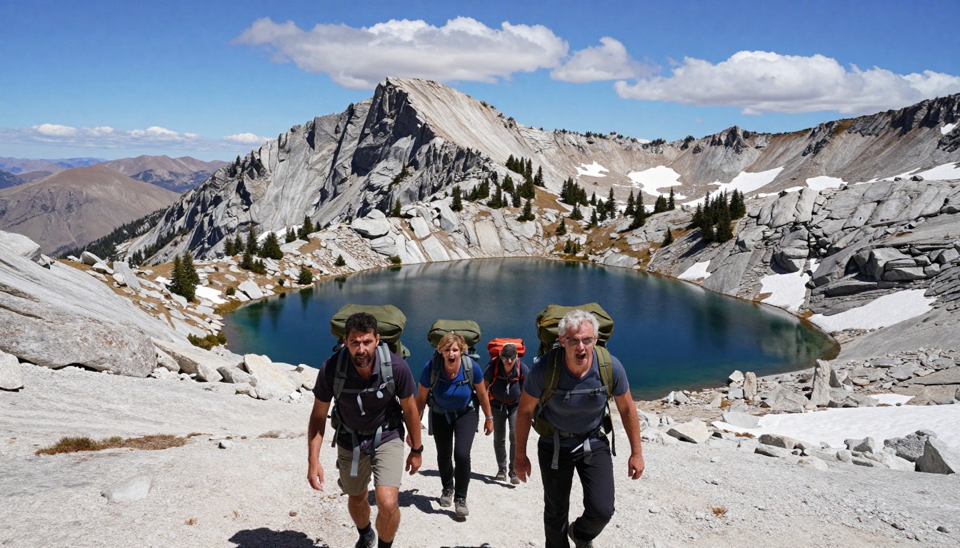Illustration of the trail at PCT — High Sierra & Forester Pass