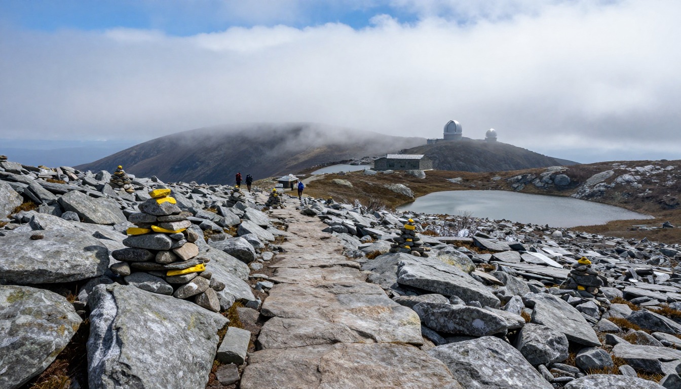 Illustration evoking Presidential Traverse
