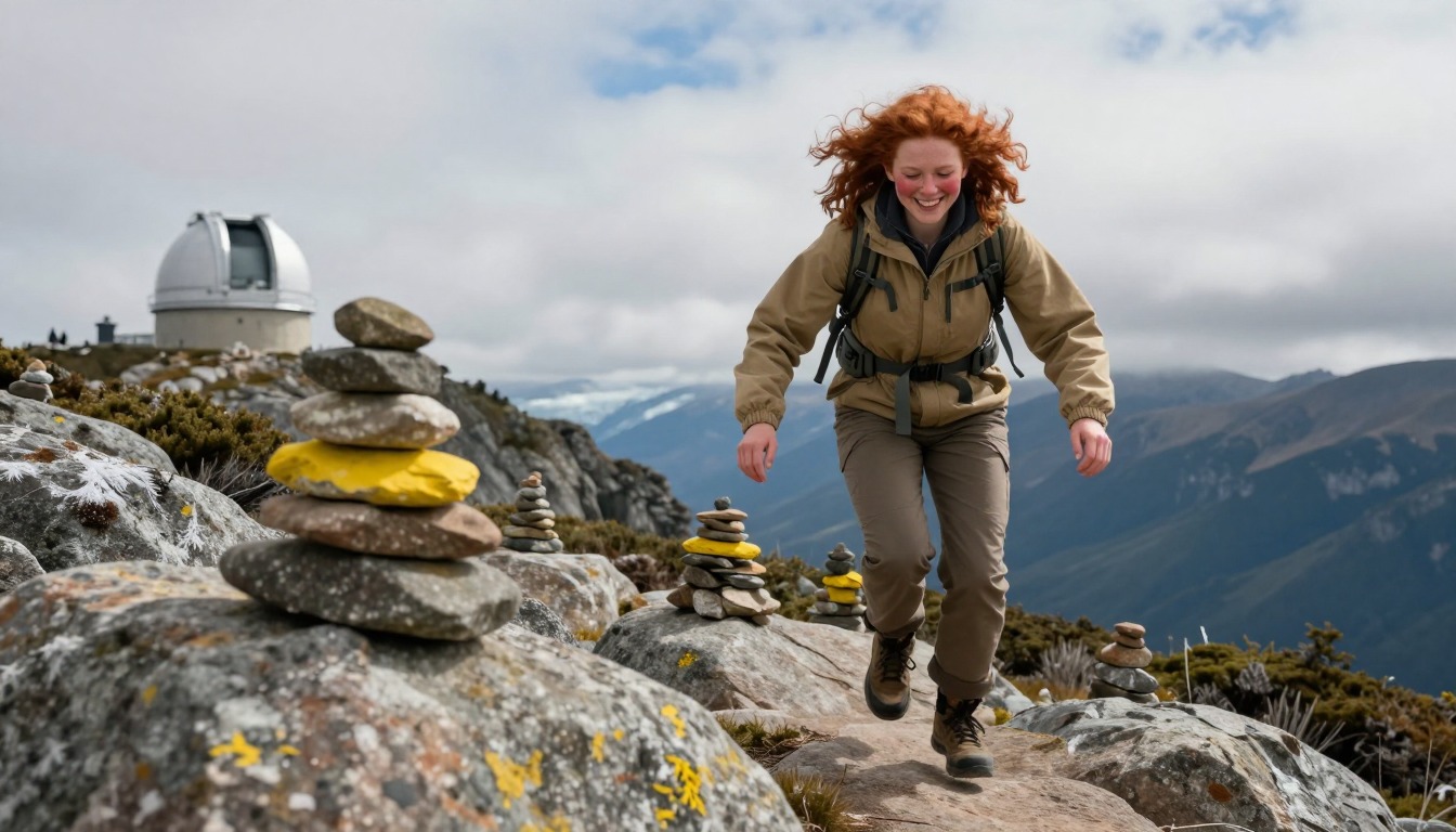 Illustration capturing a moment at Presidential Traverse