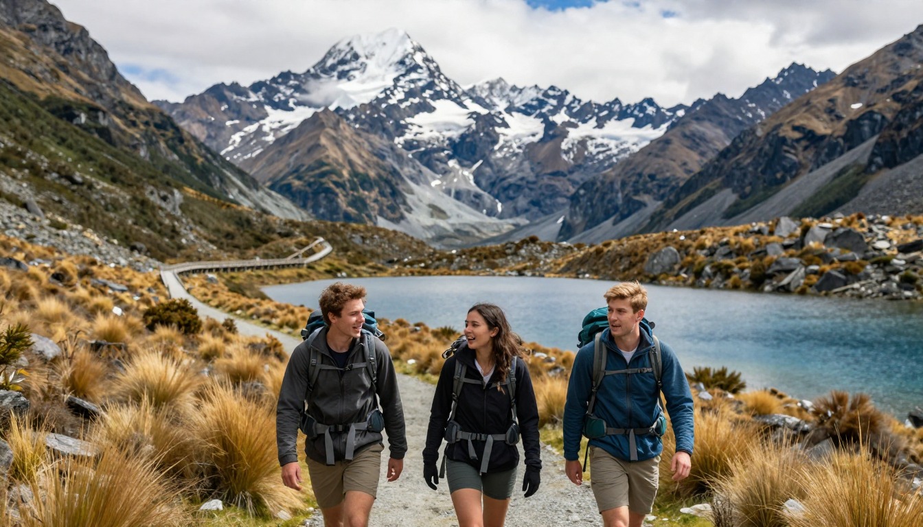Illustration of the trail at Routeburn Track