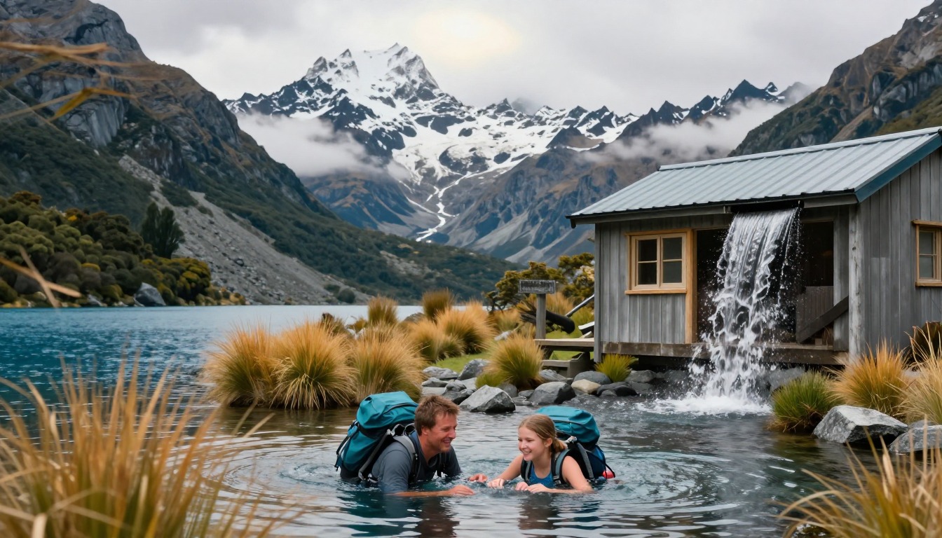 Illustration capturing a moment at Routeburn Track