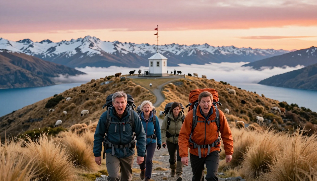 Illustration of the trail at Roys Peak
