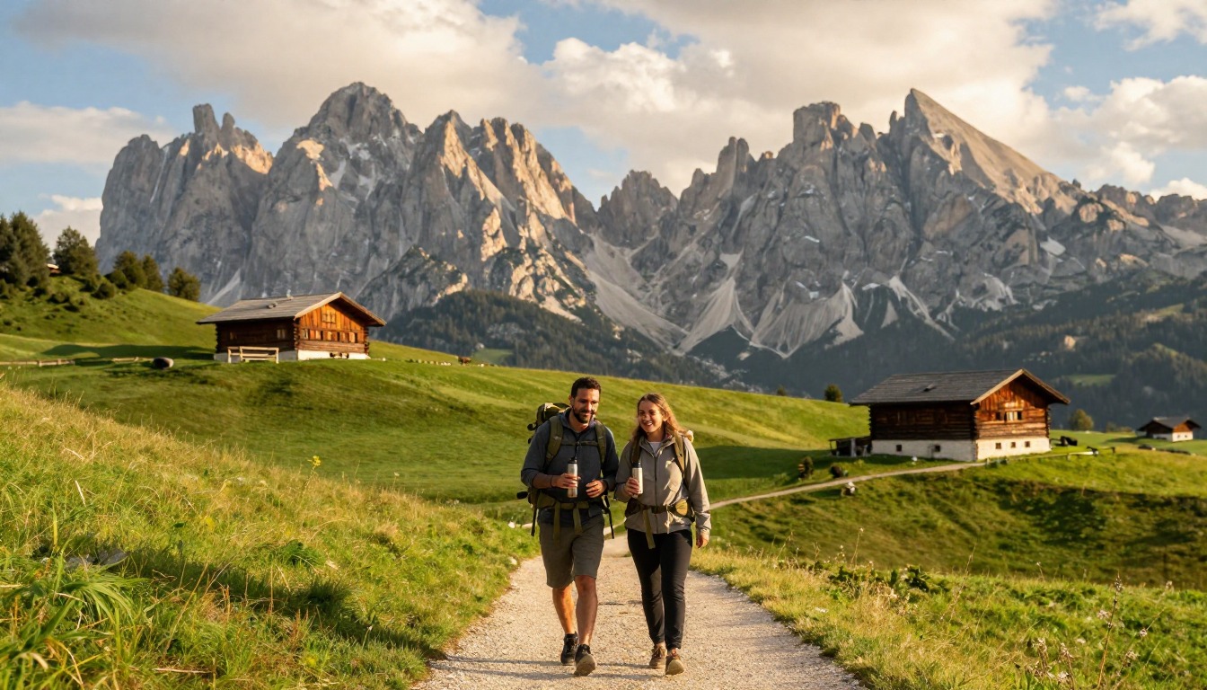 Illustration of the trail at Seceda & Alpe di Siusi — Val Gardena