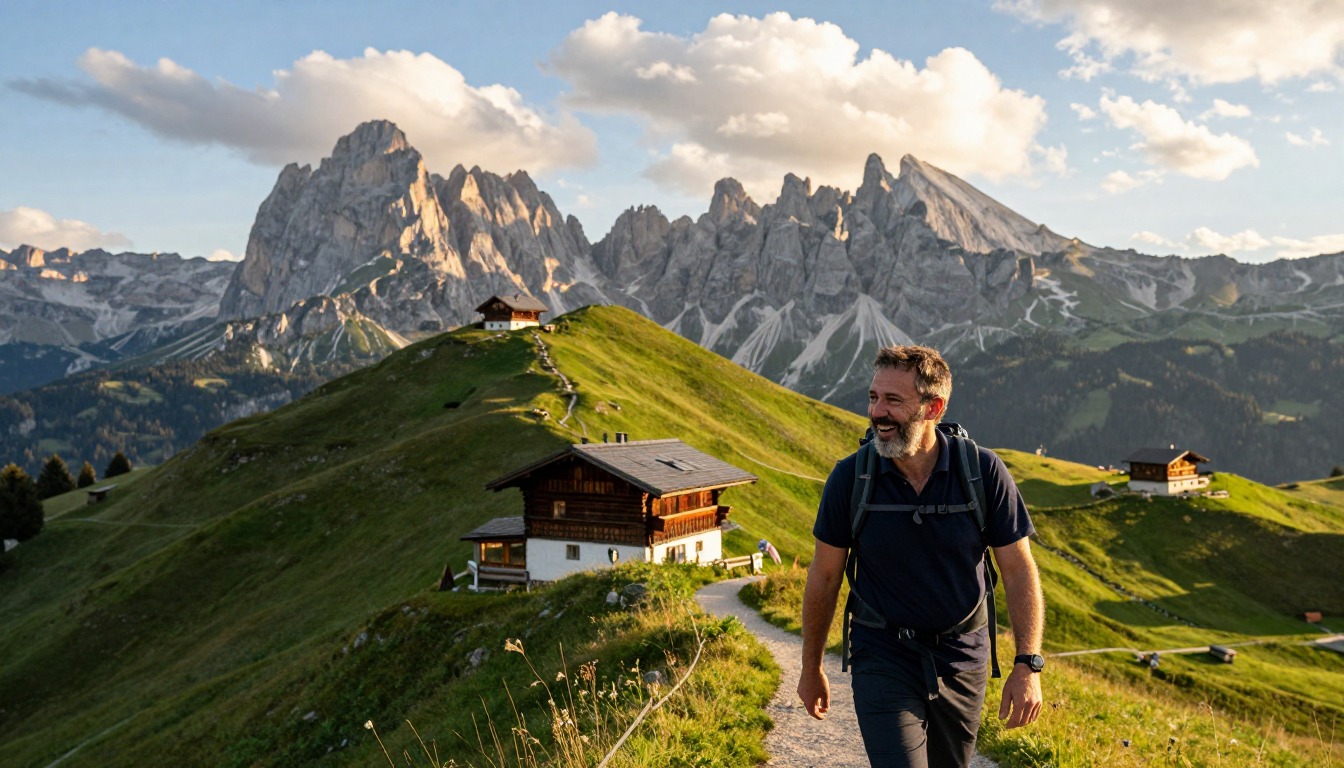 Illustration capturing a moment at Seceda & Alpe di Siusi — Val Gardena