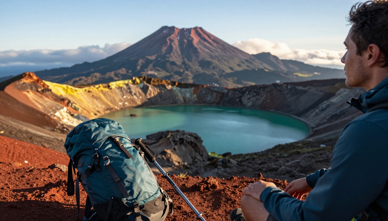 Illustrative detail from Tongariro Alpine Crossing