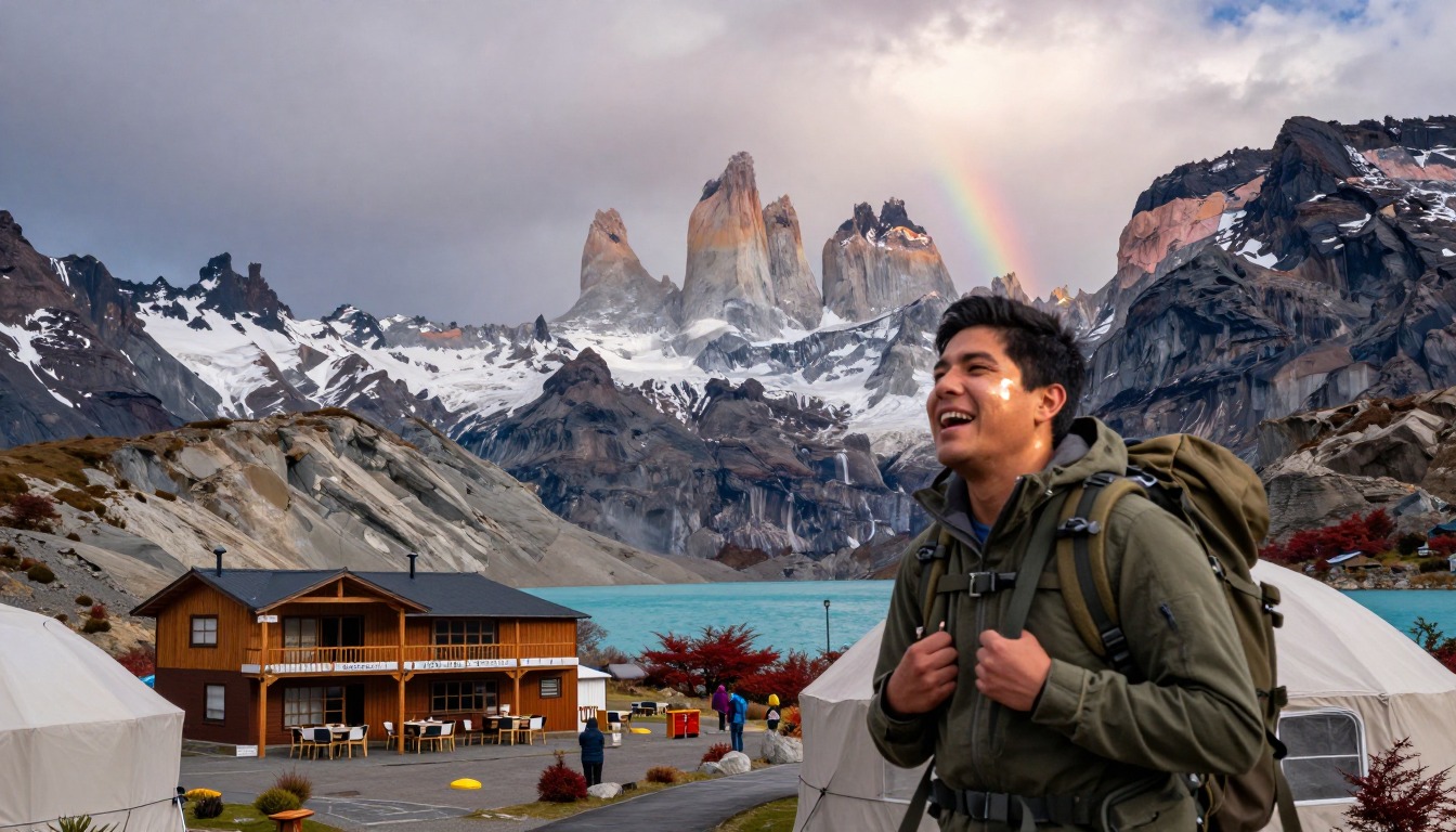 Illustration of a place to stay near Torres del Paine — W Trek
