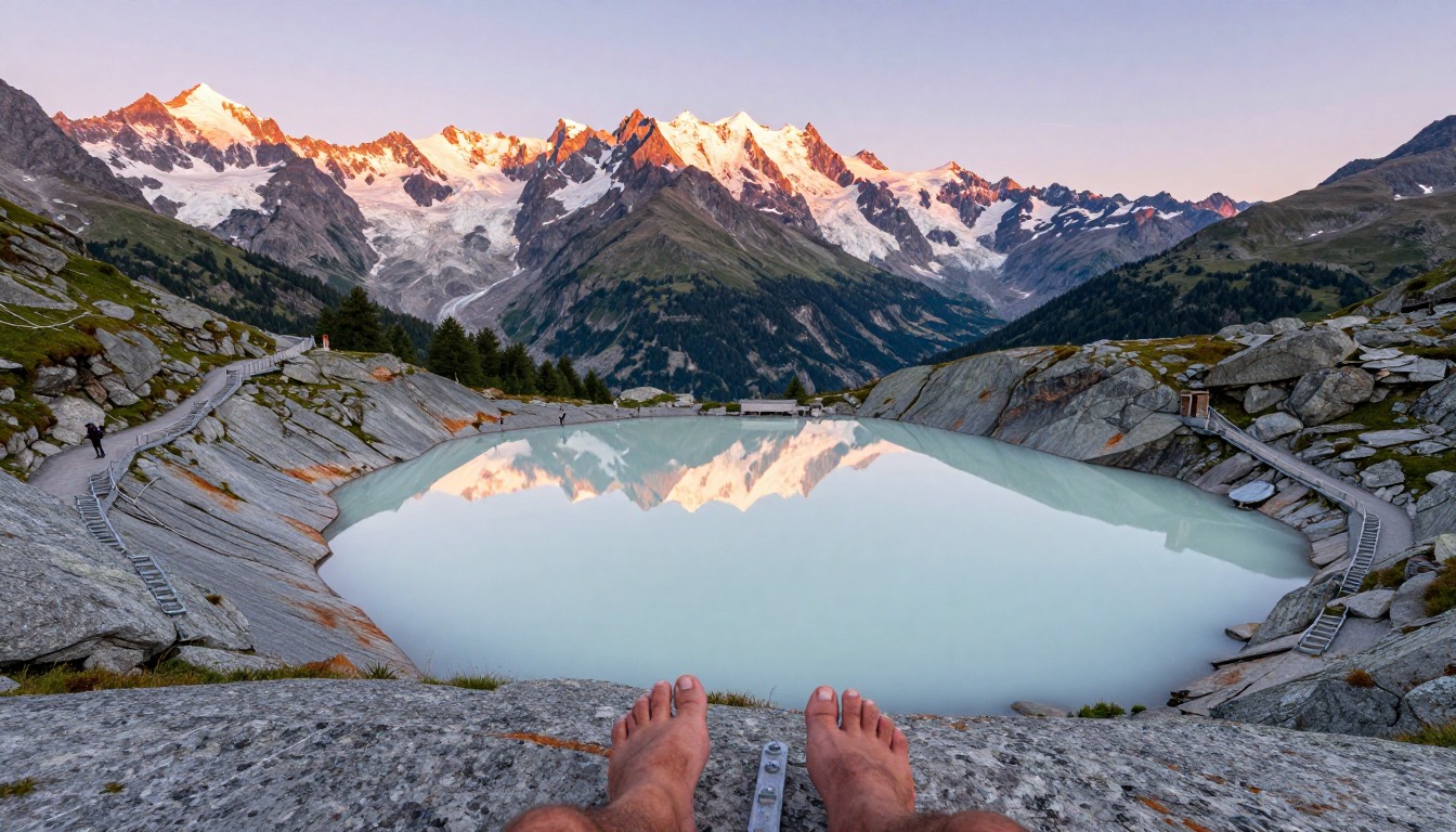 Illustration evoking Tour du Mont Blanc — Chamonix