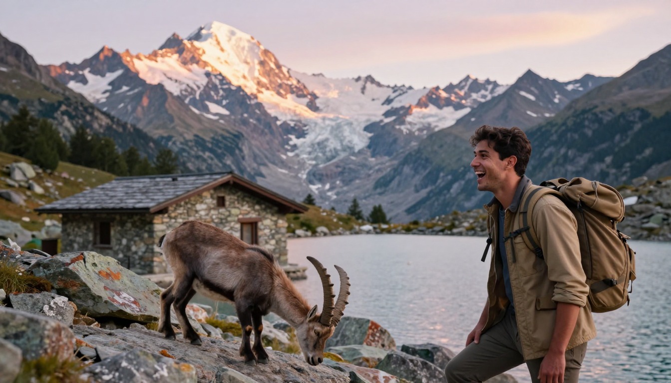 Illustration capturing a moment at Tour du Mont Blanc — Chamonix