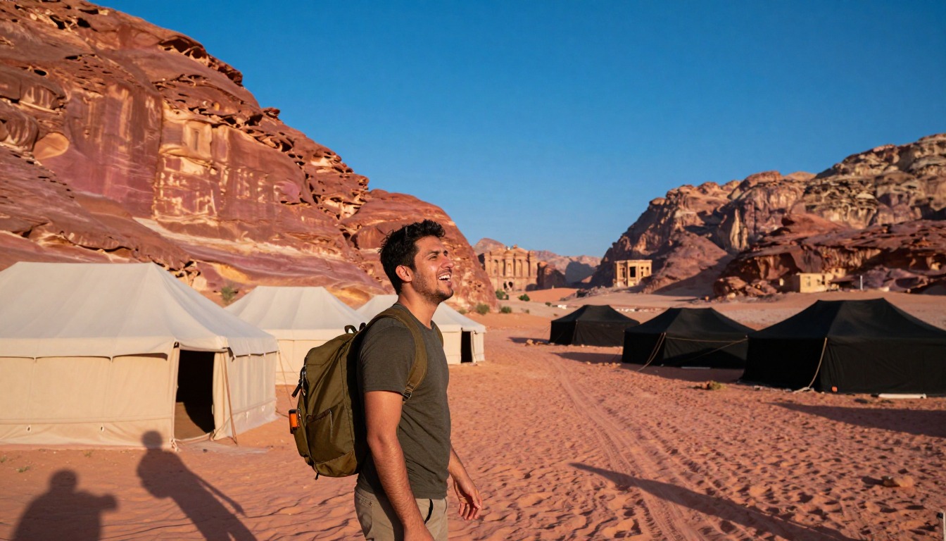 Illustration of a place to stay near Wadi Rum & the Jordan Trail to Petra