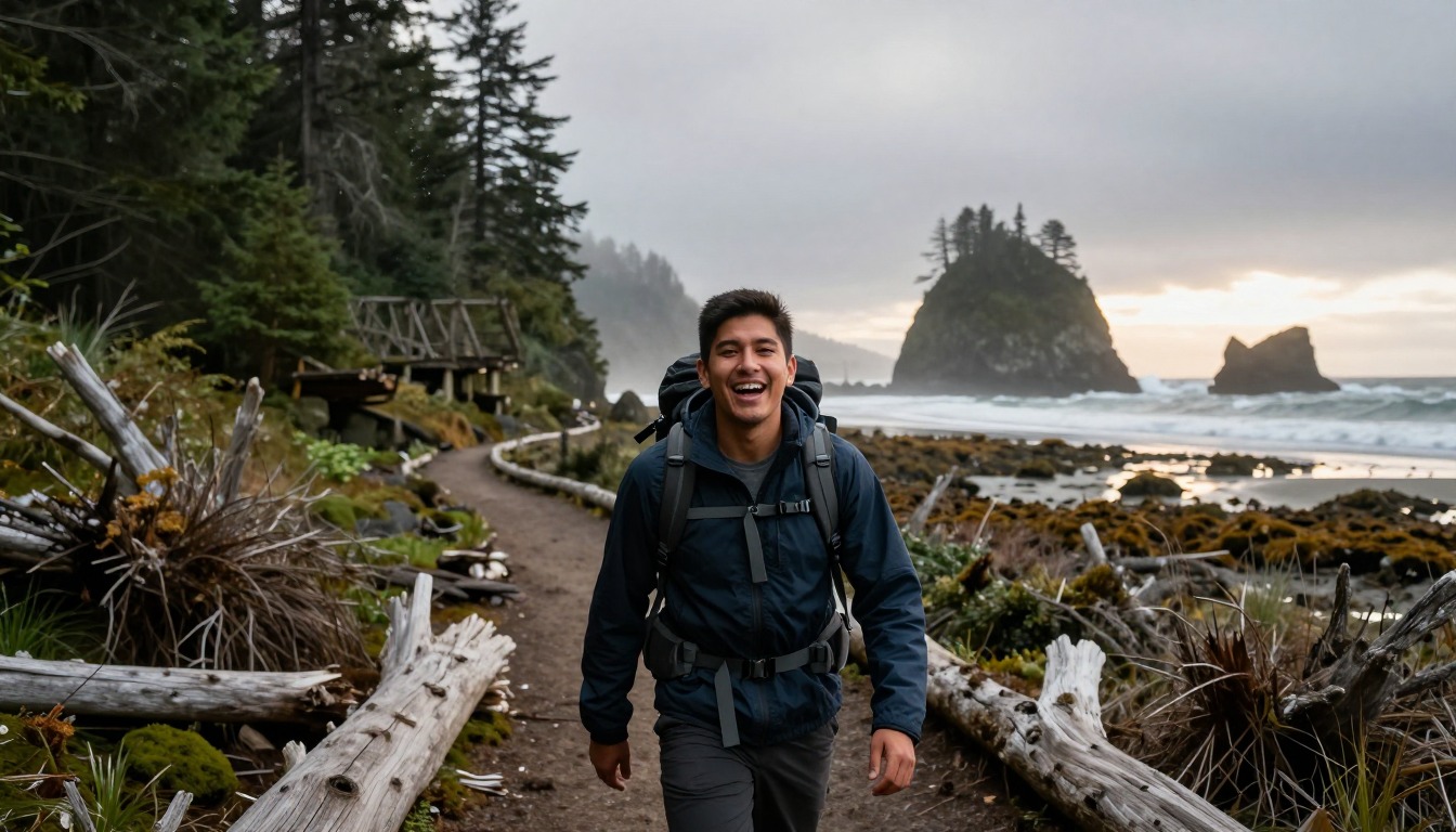Illustration of the trail at West Coast Trail