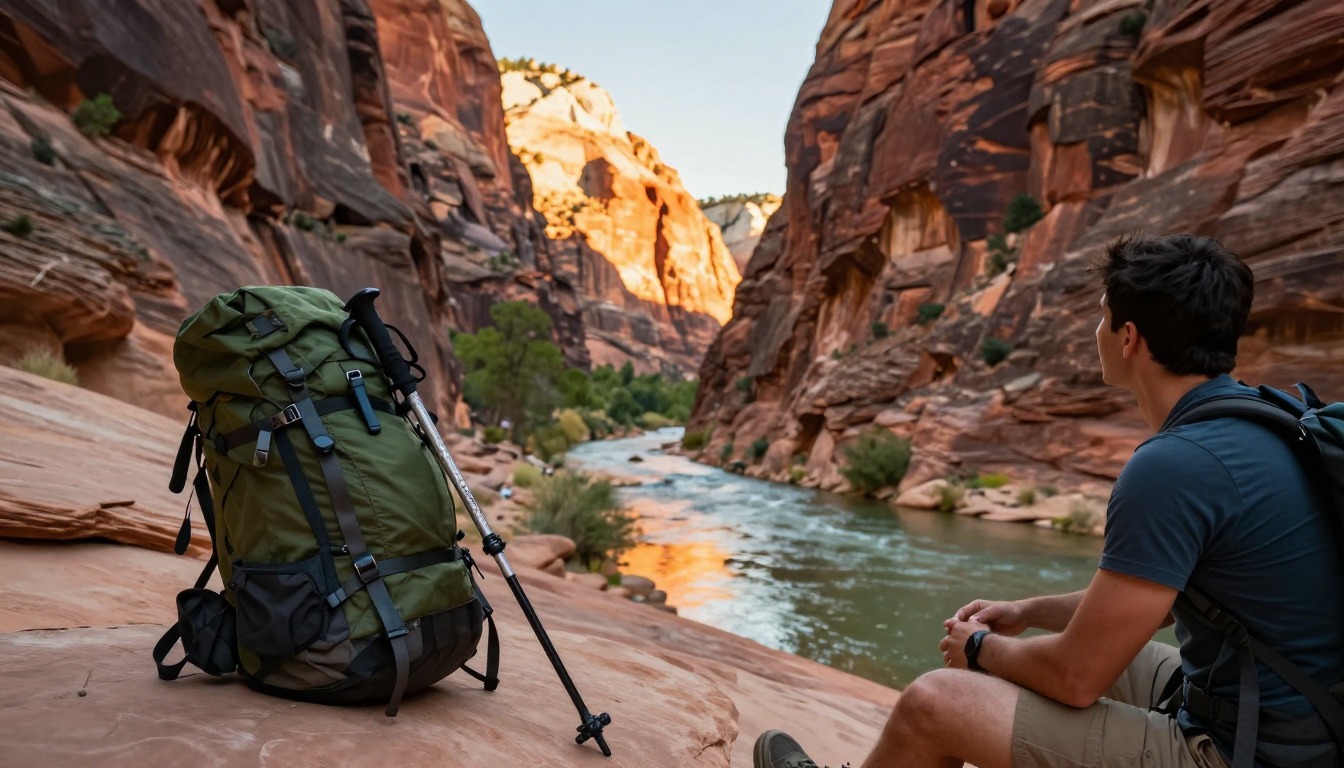 Illustrative detail from Zion — Angels Landing & The Narrows
